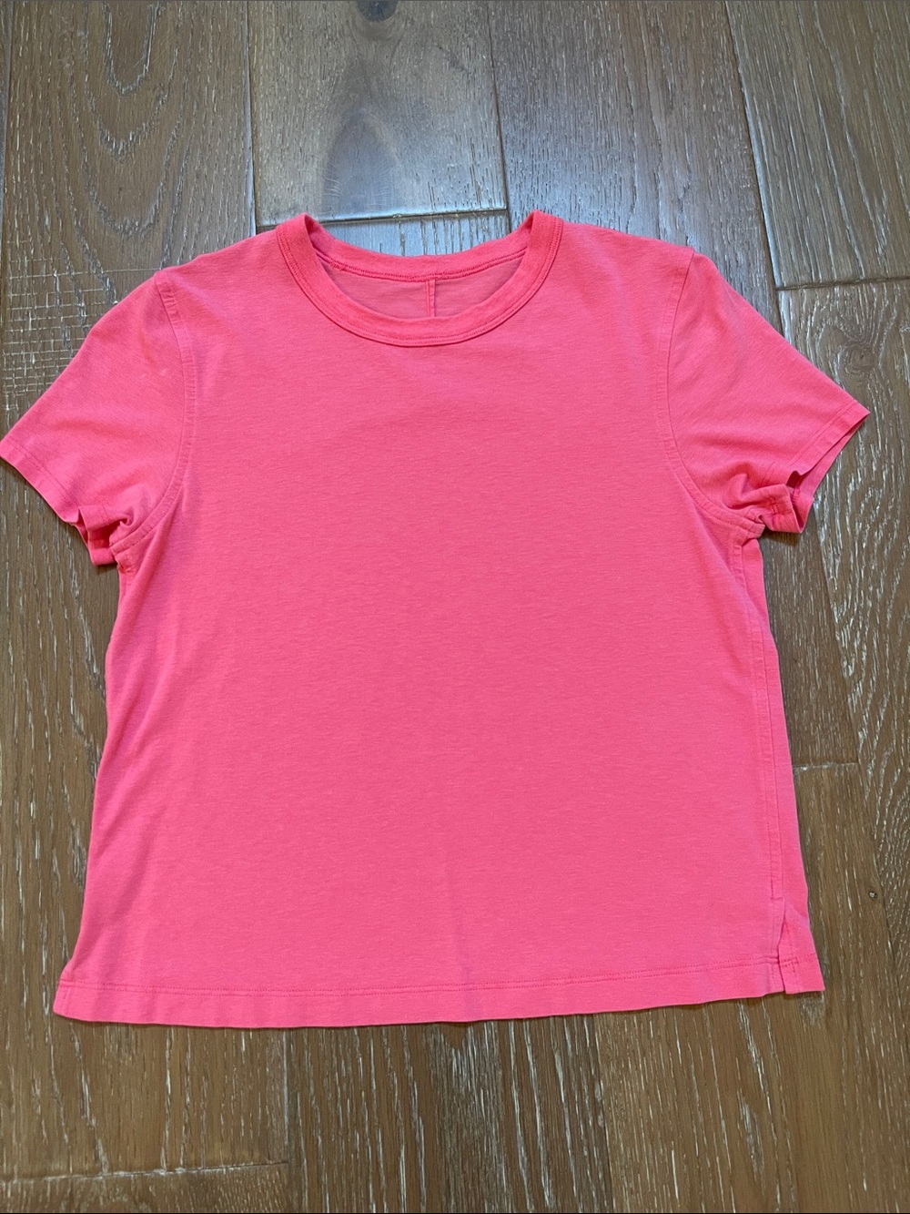 lululemon athletica Coral Pink Short Sleeve Tee